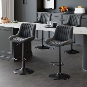 Hawsaiy Tabourets Pivotants Modernes Réglables, Ensemble de 4, Chaises de Comptoir avec Rembourrage pour Cuisine et Maison