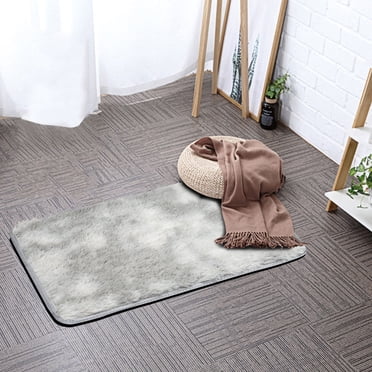 Cotton Handmade Tie-Dye Area Rug 80x50cm - Soft Modern Nursery Rug for Baby Crawling, Non-Slip Living Room Bedroom Floor Carpet Decor (Rectangle)