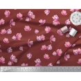thumbnail image 3 of Soimoi Polyester Crepe Fabric Magnolia Floral Print Fabric by The Yard 42 Inch Wide, 3 of 3