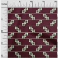 thumbnail image 1 of oneOone Polyester Lycra Fabric Stripe & Check Kasuri Print Fabric BTY 56 Inch Wide, 1 of 4