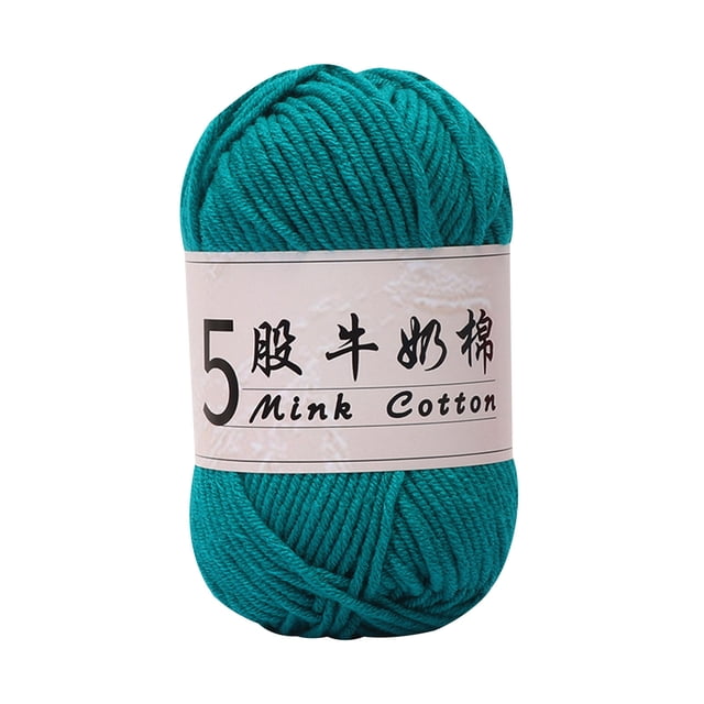 fheaev 5 Strands Milk Cotton Doll Crochet Diy Knitting Thread Baby Sweater Wool Ball