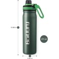 thumbnail image 2 of Bouilloire Isolée en Acier Inoxydable 24OZ / Bouteille d'Eau de Sport / Sans BPA, Antichute, Réutilisable, Flasque Thermique de Randonnée, 2 of 7