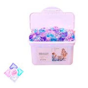 HHBEAUTY Laundry Detergent Hypoallergenic,Powerful 5IN1 Detergent Pod,Ultra Concentrated,Scent Beads New Formula,Helps to Keep Garment Fresh Clean,Soft and Fragrant,50Pcs