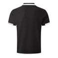 thumbnail image 5 of ylioge Mens Golf Tees Short Sleeve Button Collared T Shirts Casual Color-Block Loose Comfort Pullover Relaxed Office Work Tshirts Tops, 5 of 5