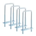 thumbnail image 3 of GUOOL 4x U Bolts Reliable Heavy Duty for Industrial Rectangular Wood Metal Objects M10 100x145mm, 3 of 8
