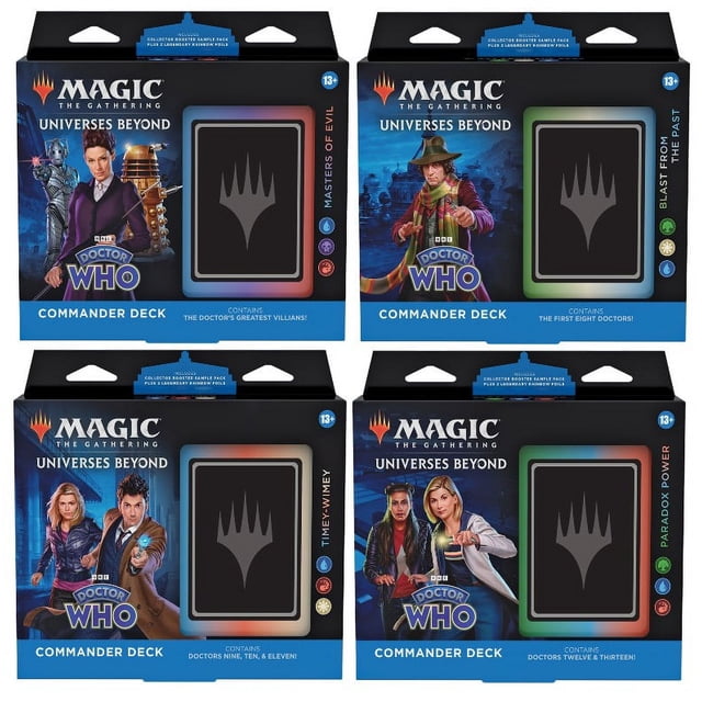 Magic: The Gathering - Doctor who Présentoir de decks Commander (4 decks)