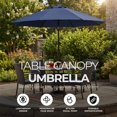 thumbnail image 5 of Four Seasons Courtyard 9 Foot Crank Lift Auto Tilt Patio Umbrella, Navy, 5 of 5
