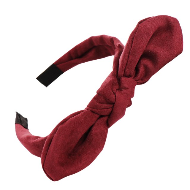 Bandeau Nœud Papillon Mode pour Femmes Serre-Tête Simple en Daim pour Filles