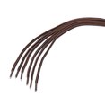 thumbnail image 3 of INSPIRE CHIC Unisex Round Rope Dual Colored Striped 1/5 Thick Boot Shoelace 120cm / 47.24" Red Brown Black, 3 of 4