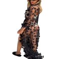 thumbnail image 2 of Women Long Swimsuit Cover Up Open Front 3D Butterfly Flowy Kimono Cardigan, 2 of 3