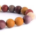 thumbnail image 2 of Bracelet Extensible Unisexe en Perles Rondes 8 mm en Jaspe Mookaite Givré Naturel 7 Pouces, 2 of 2
