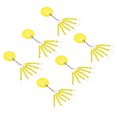 thumbnail image 1 of Unique Bargains 2.5mm/0.1' Fishing Rubber Bobber Beads Stoppers, 450 Pieces 30 in 1 Float Sinker Stops Oval Shape, Yellow, 1 of 6