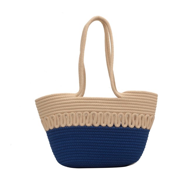 tredstone Sac en Paille pour Style Sacs à Main à la Mode pour Dames Sacs pour Femmes Bleu