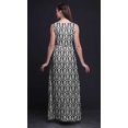 thumbnail image 3 of Bimba Ikat Ladies Round Neck Sleeveless Long Tank Casual Maxi PrintDress-Medium, 3 of 5