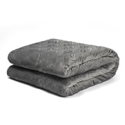 Toytexx 30 lbs Weighted Blanket with Removable Duvet Cover, Twin Size 94"x96", Grey, for Adults