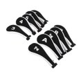 thumbnail image 3 of Iron Head Cover Set, 10 Pcs Protective Printed Numbers  Club Headcovers  For Entertainment Yellow,White,Green White,Black Orange, 3 of 8