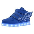 thumbnail image 1 of REDARER Boys' LED Light Up Sneakers – 7-Color USB Rechargeable High Top Luminous Shoes,for Size 9-9.5 Years, 1 of 9