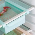 thumbnail image 4 of 3Pcs Retractable Drawer Type Refrigerator Storage Box Food Fresh Keeping Classified Organizer Container Basket Fridge Shelf Holder Plastic Storage Bins Blue, 4 of 5