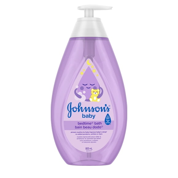 Johnson's Baby Bedtime Bath Wash, Baby Wash and Cleanser, Large, 800 ml