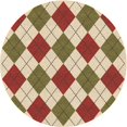 thumbnail image 1 of Ahgly Company Tapis d'Intérieur Lavable en Machine Carré Acajou Brun, 3 Pieds Carré, 1 of 7