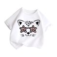 thumbnail image 3 of Xuewenshw T-Shirt Graphique Mignon pour Fille, Col Rond, Manches Courtes, Été, Décontracté, T-Shirt, Banane, Filles, 3 of 5