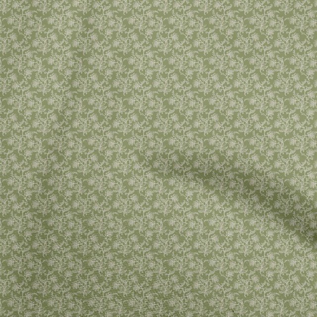 oneOone Georgette Viscose Olive Green Fabric Toile Sewing Craft Projects Fabric Prints By Yard 42 Inch Wide