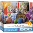 thumbnail image 1 of Eurographics : Puzzle 500 pcs Knittin' Kittens, 1 of 2