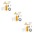 thumbnail image 3 of maskred Lightweight Airbrush Air Compressor Kit Set Precise Spray Painting Portable Gold 1.49x5.1x5.7 Inch 3Set, 3 of 6