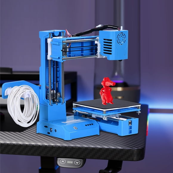 Wuztai Fully Assembled 3D Printer for Beginners, Mini 3D Printer with Automatic Leveling, Compact 3D Printer for Household Education Students Kids