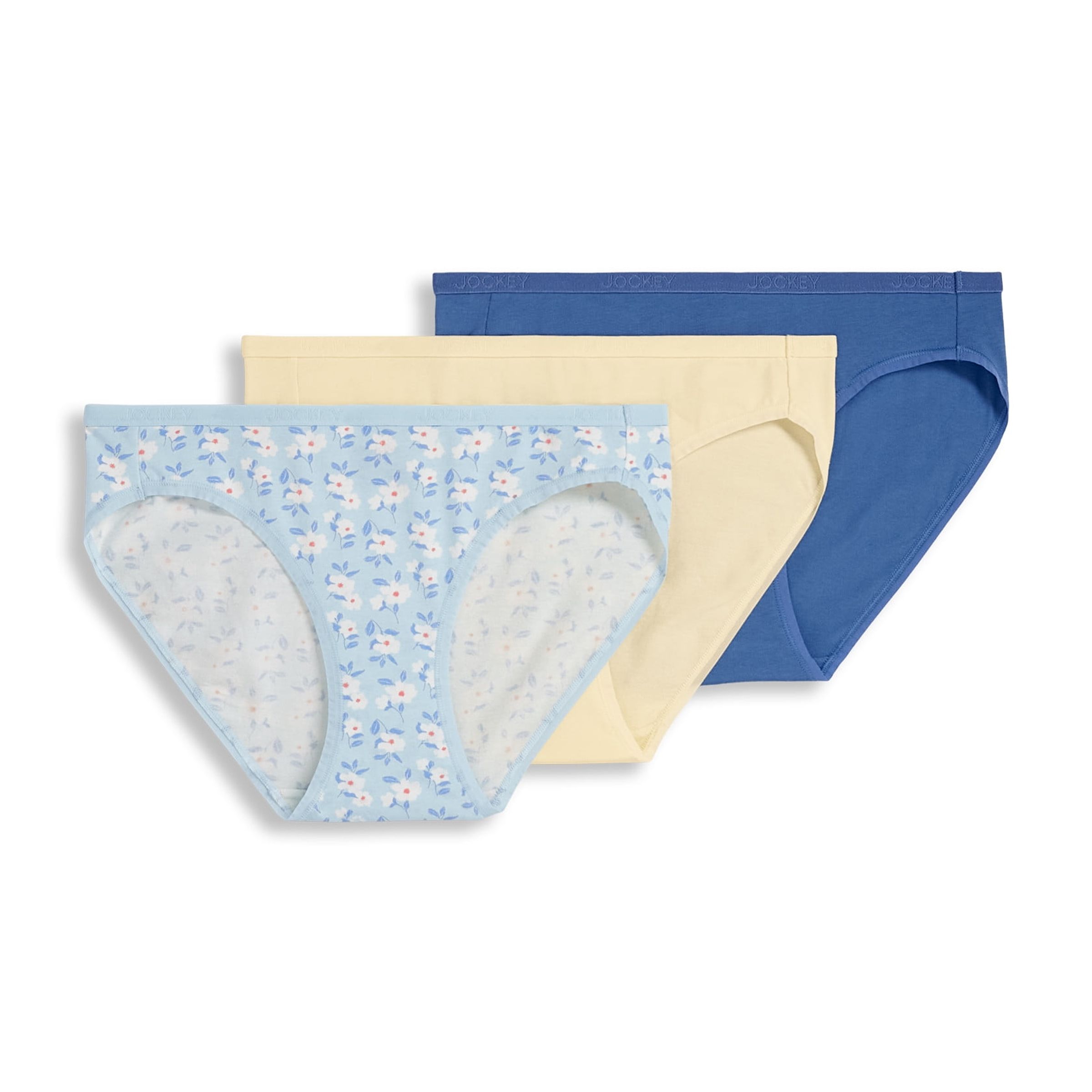 Jockey Bikini Logo Extensible en Coton Biologique pour Femmes - Lot de 3