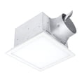 thumbnail image 1 of Delta Breez Signature Lumière DEL à Couleur Réglable avec Éclairage de Bord pour Ventilateur, 80/110 CFM, Blanc, 1 of 11