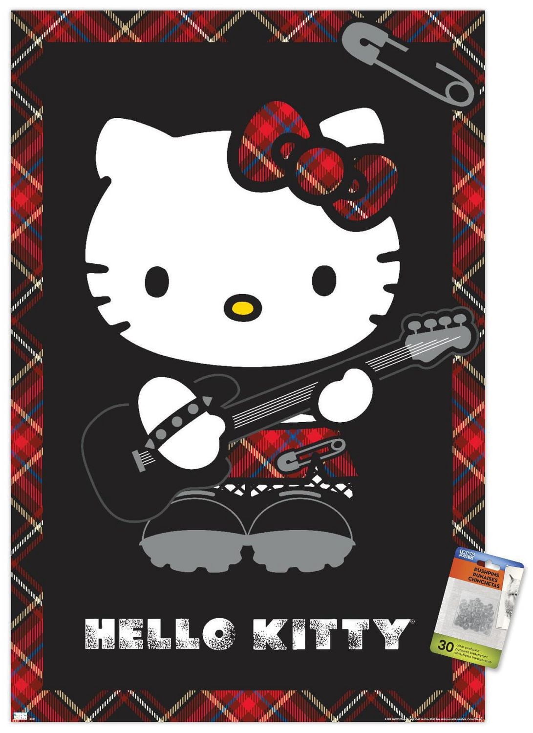 Hello Kitty - Punk Wall Poster, 22.375" x 34"