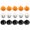Assorted Color, variant on 15pcs Creepy Pumpkin Balloons with Shining Lights for Halloween Birthday Party