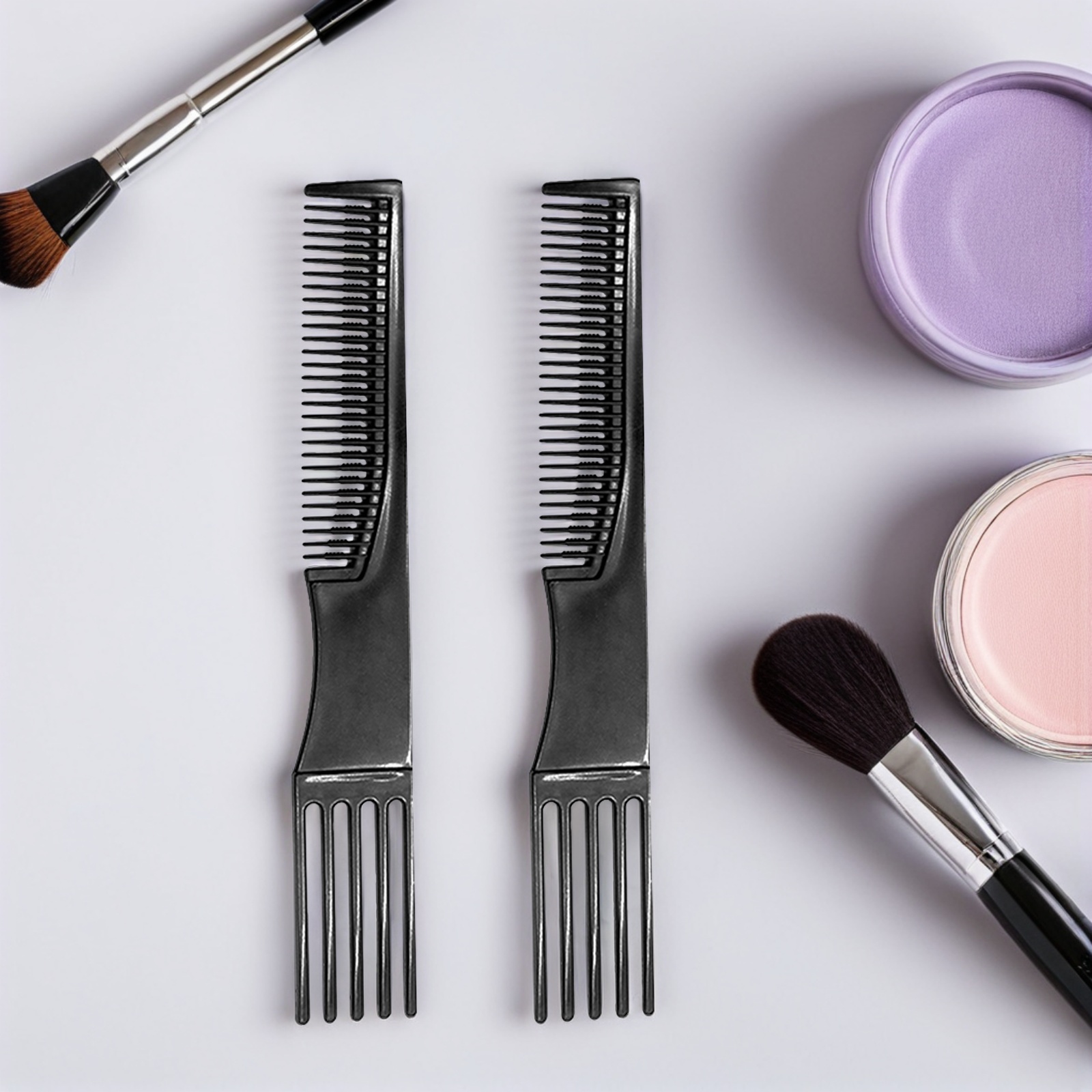 WEUVEB 10Pcs Styling Comb Wide Tooth Detangler Comb for Wet Hair for Hairdressers
