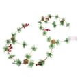 thumbnail image 2 of Christmas String Lights With Pines Cones Bells Pines Needles And Red Berries Decorative Light Requires 3 Aa Batteries Not Included, 2 of 8