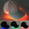 thumbnail image 4 of Fashion Unisex Solid Color LED Luminous Baseball Hat Christmas Party Peaked Cap, 4 of 10