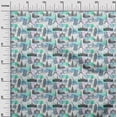 thumbnail image 3 of oneOone Silk Tabby Turquoise Blue Fabric Travel Sewing Craft Projects Fabric Prints By Yard 42 Inch Wide, 3 of 4