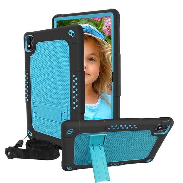 Mignova for TCL Tab 10.1 inch FHD Case,Heavy-Duty Shockproof Kids Friendly Rugged Protective case for TCL Tab 10s 10.1 inch FHD Android 10 Tablet/TCL Tab 10s 10.1 inch FHD Model:9081X (Black/Blue)