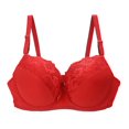 thumbnail image 1 of PENGXIANG Soutien-Gorge Élastique en Dentelle Imprimée Colorée pour Femme, 1 of 6