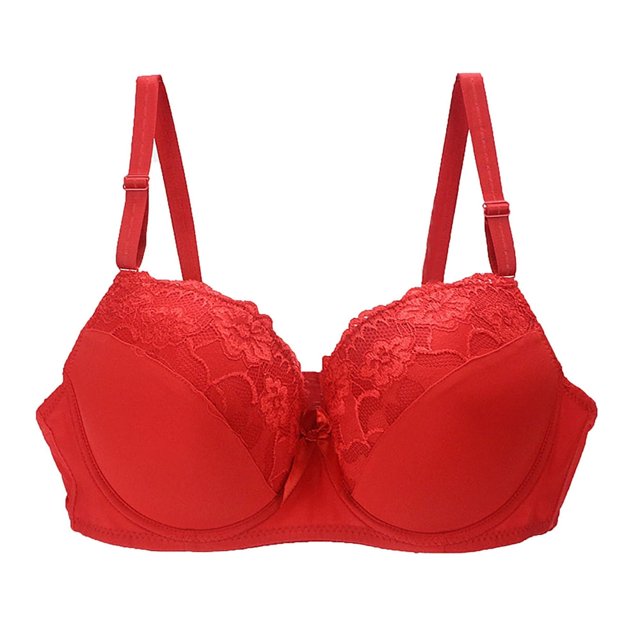PENGXIANG Soutien-Gorge Élastique en Dentelle Imprimée Colorée pour Femme