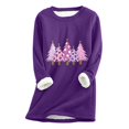 thumbnail image 2 of Meihcang Chandails en Molleton pour Femmes Grande Taille Graphique Arbre de Noël Col Rond Chandail d'Hiver Chaud Doublé Sherpa, 2 of 4
