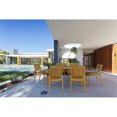 thumbnail image 4 of Compamia Artemis 7 Piece Patio Dining Set in Teak Brown, 4 of 4