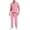 Pink, variant on Cameland Scrubs Set Men Stretch V-Neck Scrub Top and Elastic Waistband Pants Scrubs for Men, Men's Workwear Uniform