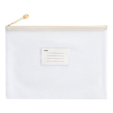 weibbin Sacs à Fermeture Éclair en Maille Sac pour Documents Pochettes pour Documents A4 Chemises