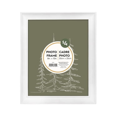 DesignOvation Nikolai 8" x 10" White Picture Frame