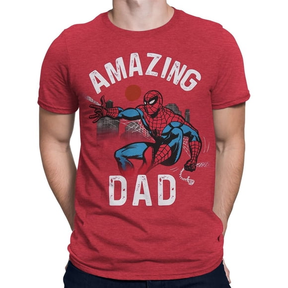 Spider-Man Amazing Dad Men's T-Shirt-Large