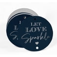 thumbnail image 2 of Inkdotpot Real Silver Foil Let Love Sparkle Wedding Tags Favor Hang Paper Tags 50 Pieces, 2 of 6