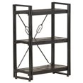 thumbnail image 1 of vidaXL 3-Tier Bookcase Black 60x30x80 cm Solid Mango Wood, 1 of 5