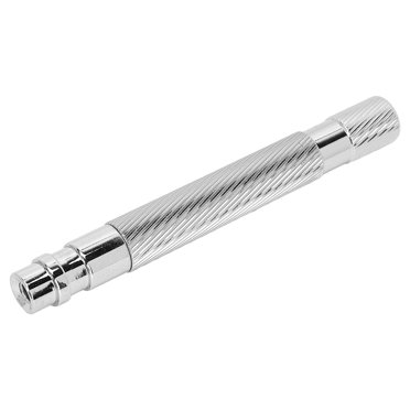 Metal Handle, Men's Manual Shaver Handle Manual For Shaving For Men's Gift Black,Silver