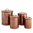 thumbnail image 1 of Old Dutch 1392CU Avignon Antique Copper Etched Canister - Set Of 4, 1 of 3